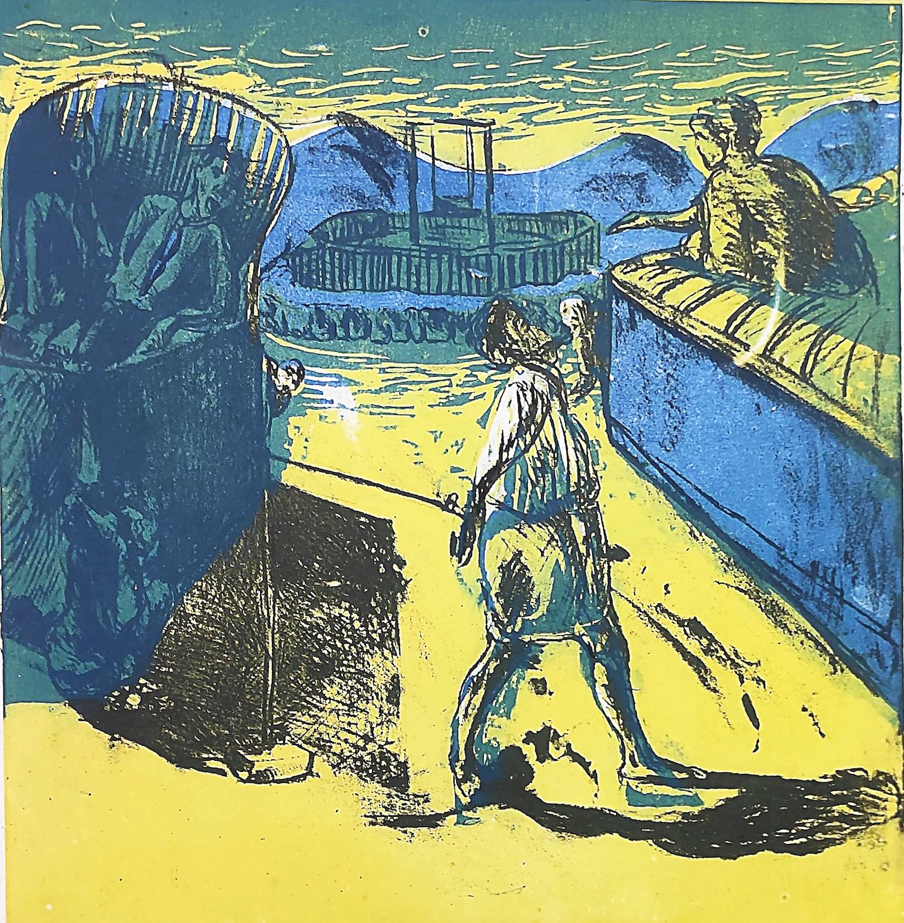 Rahul Ghosh, lithography, political satire